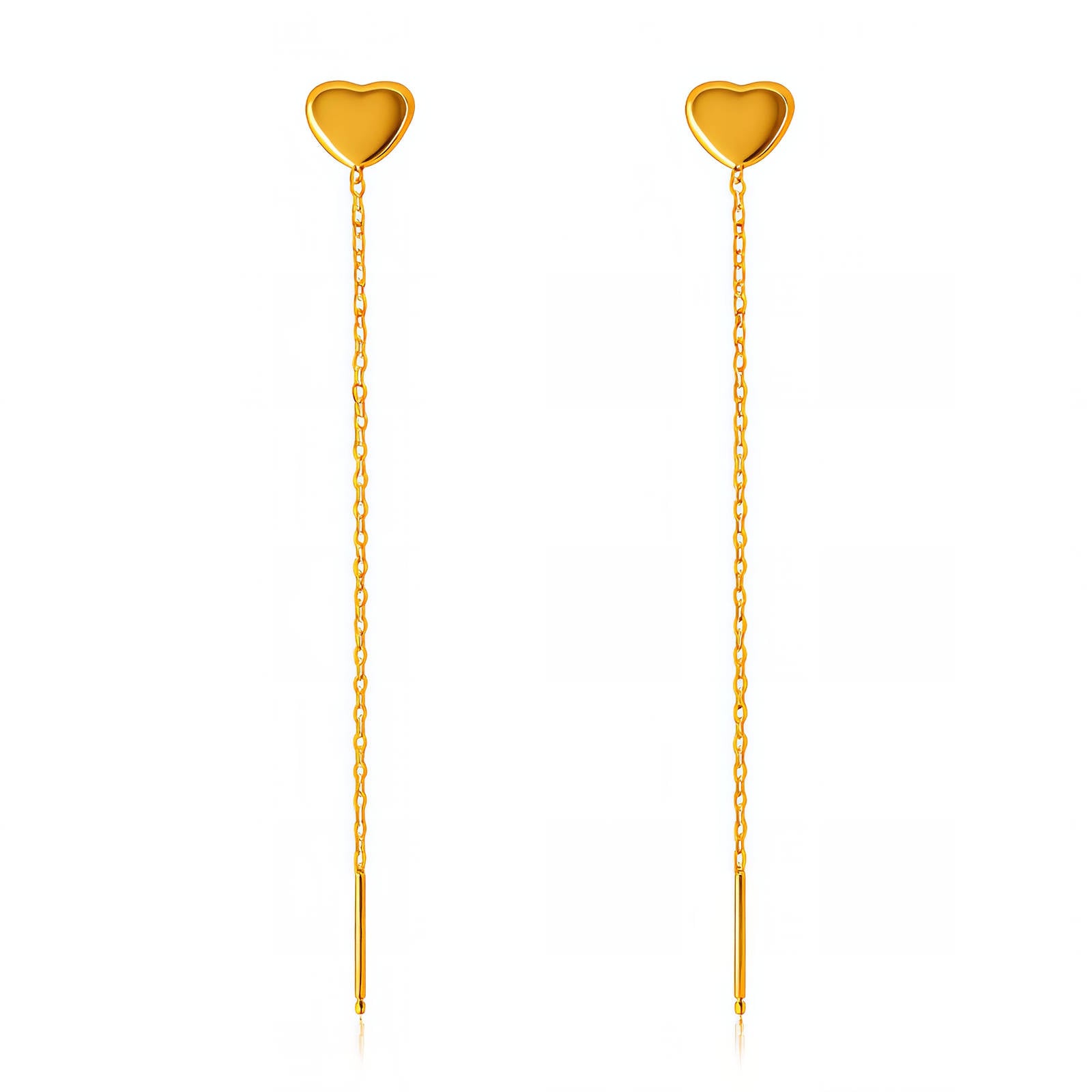 Boucles d'oreilles en forme de cœur 